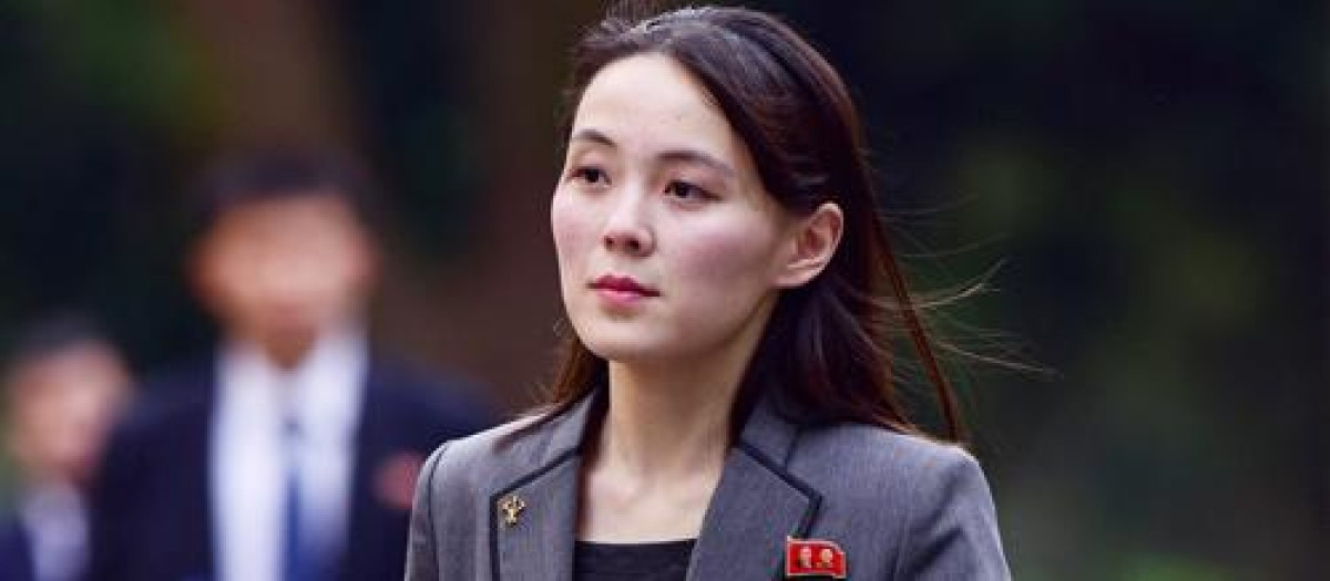 Kim Yo-jong, hermana del dictador norcoreano, en un evento internacional