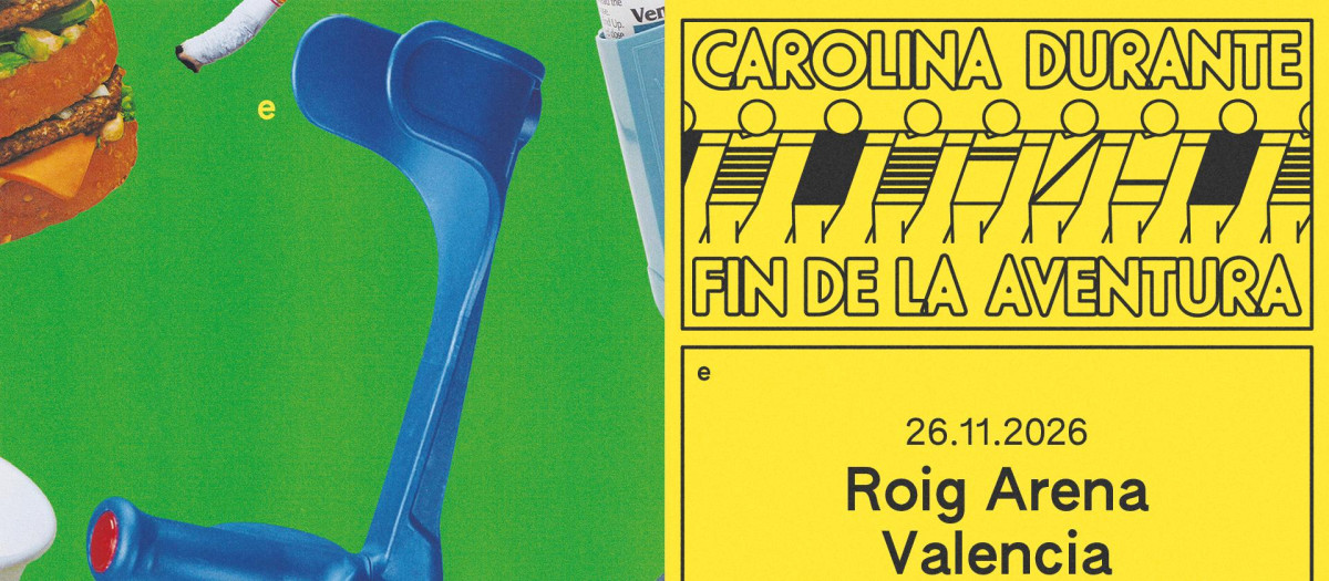 Imagen del cartel promocional de la banda Carolina Durante para su concierto en Roig Arena