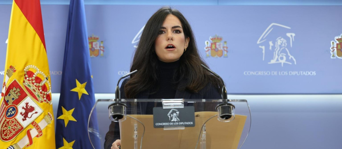La portavoz del grupo parlamentario de Vox, Pepa Millán, en una imagen de archivo