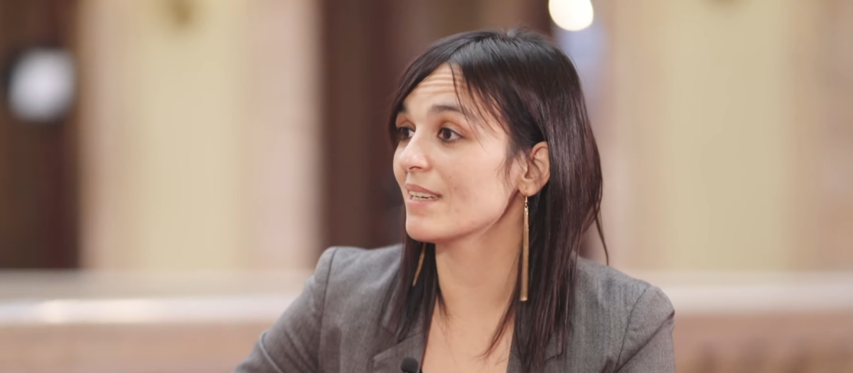 La líder de Aliança Catalana, Sílvia Orriols, durante la entrevista
