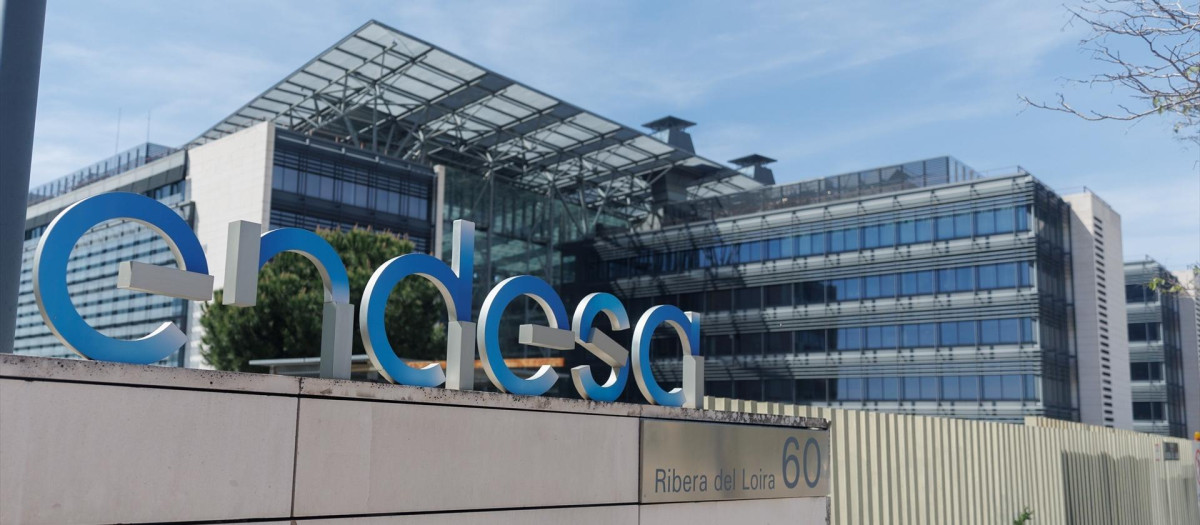 Fachada de la sede de Endesa en Madrid.