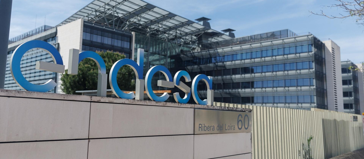 Fachada de la sede de Endesa en Madrid.