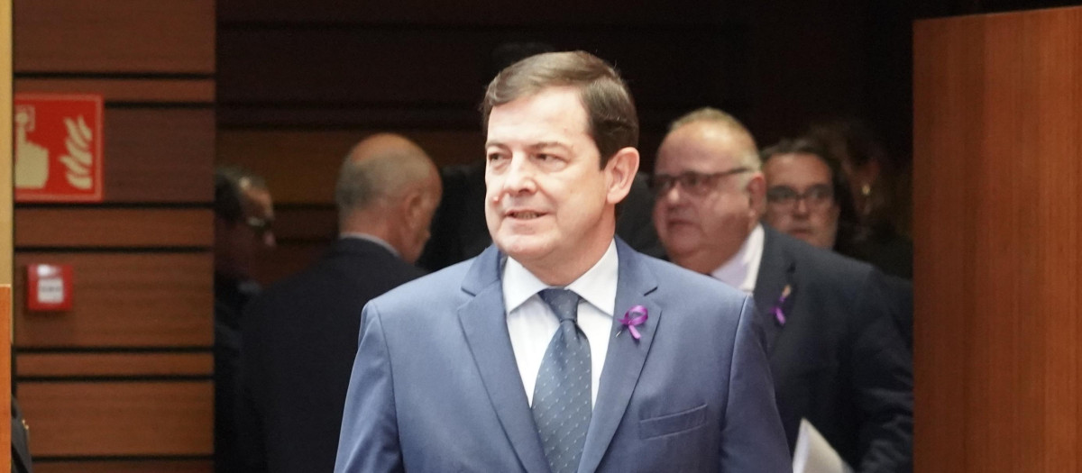 El presidente de la Junta, Alfonso Fernández Mañueco, en una imagen de archivo