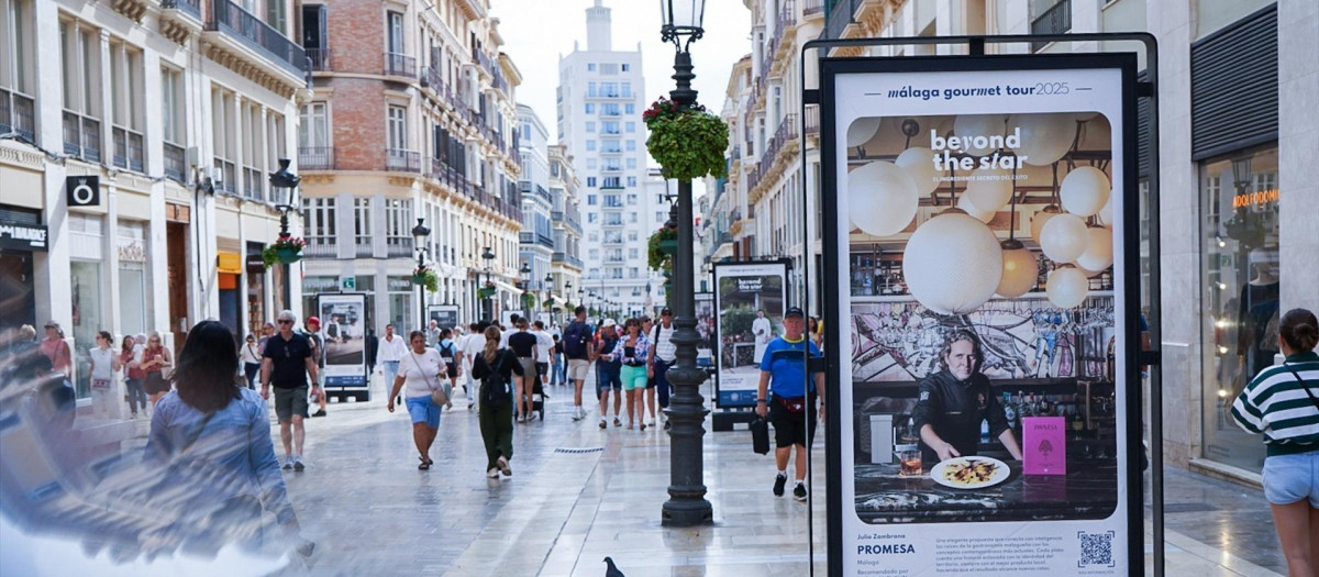 La calle Larios de Málaga.