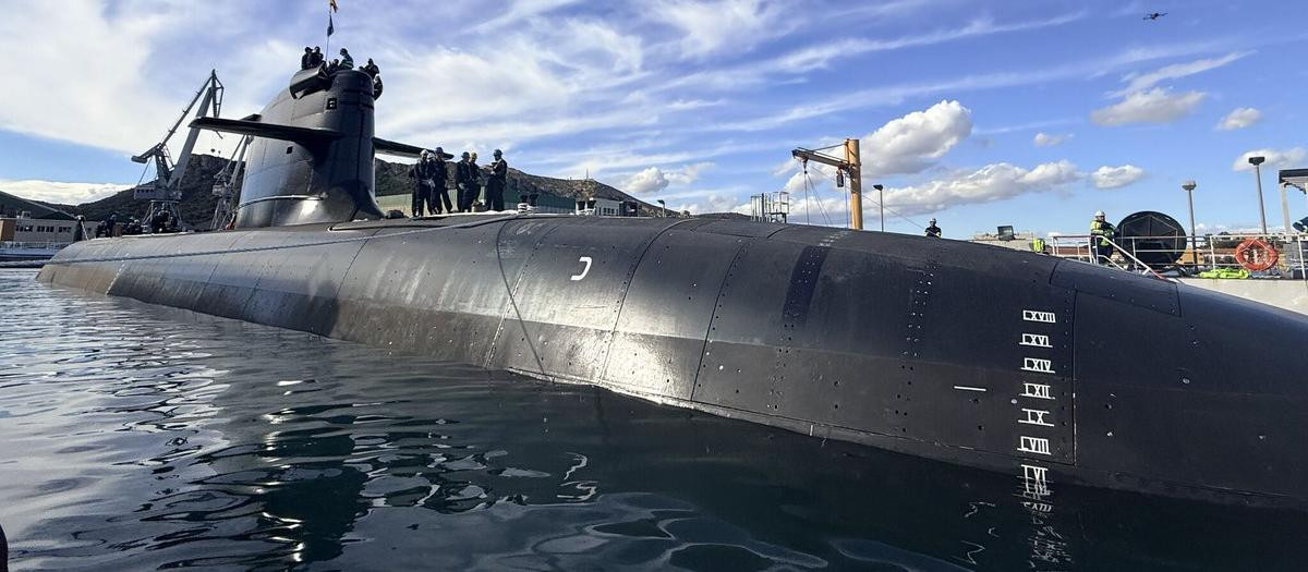 Tras su maniobra de puesta a flote en Cartagena, ahora Navantia verifica todos los sistemas del nuevo submarino español S-82