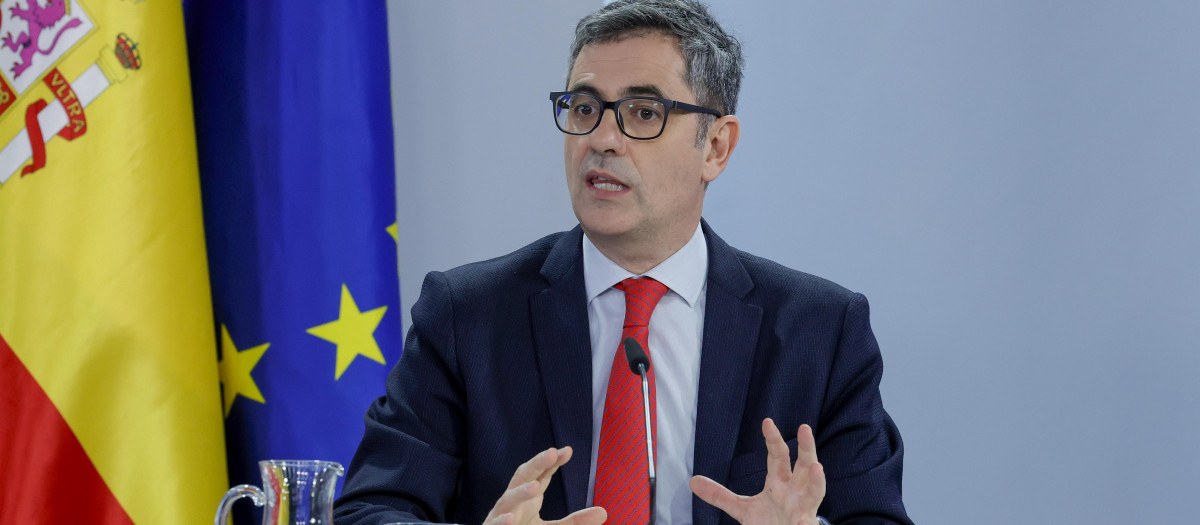 El secretario de Justicia y ministro de la Presidencia, Justicia y Relaciones con las Cortes, Félix Bolaños