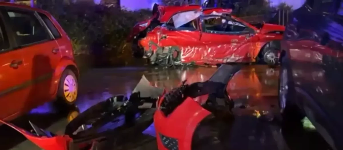 Imagen del vehículo del accidente ocurrido en Cantabria