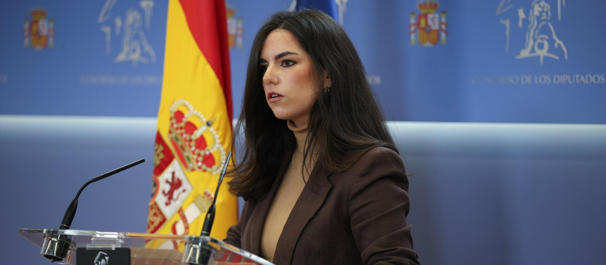 La portavoz de Vox en el Congreso, Pepa Millán