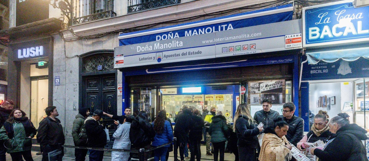 Imagen de archivo de la administración de Lotería de Doña Manolita.