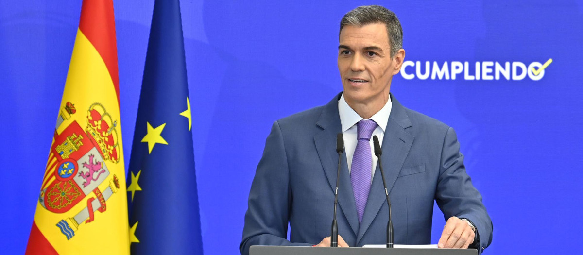 La última rueda de prensa de balance de Sánchez, la de julio