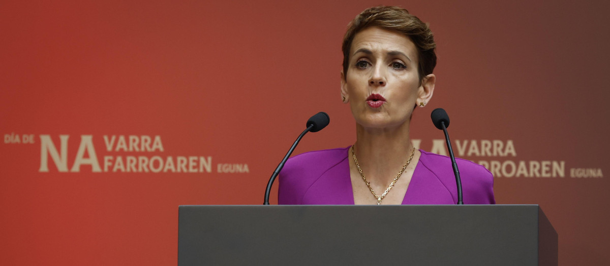 La presidenta de Navarra, María Chivite