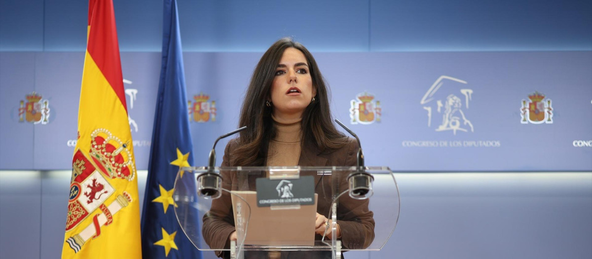 La portavoz de Vox en el Congreso, Pepa Millán