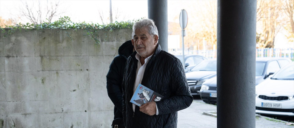 Laureano Oubiña, a su llegada a juzgados de Villagarcía de Arosa en 2023