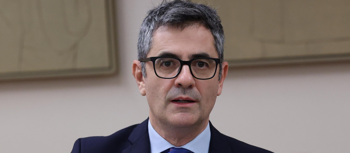 El ministro de la Presidencia, Justicia y Relaciones con las Cortes, Félix Bolaños