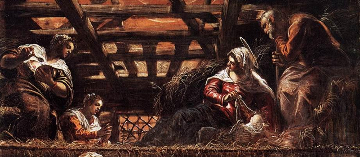 Adoración de los pastores, de Tintoretto