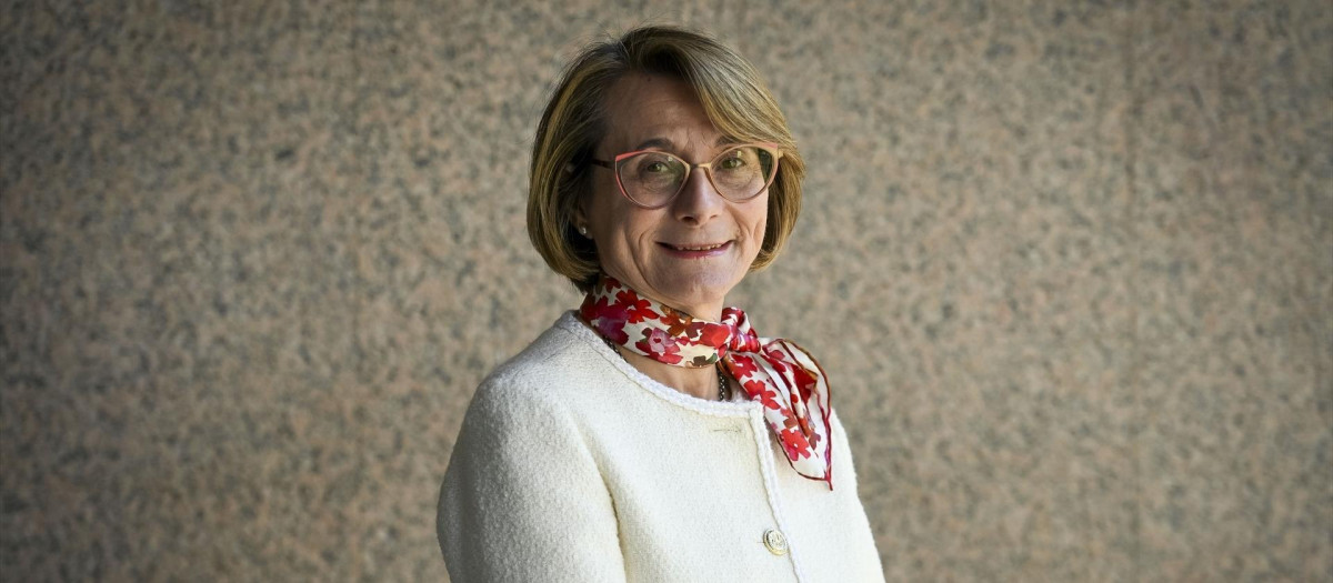 La presidenta de CRUE, Eva Alcón, en una entrevista para Europa Press