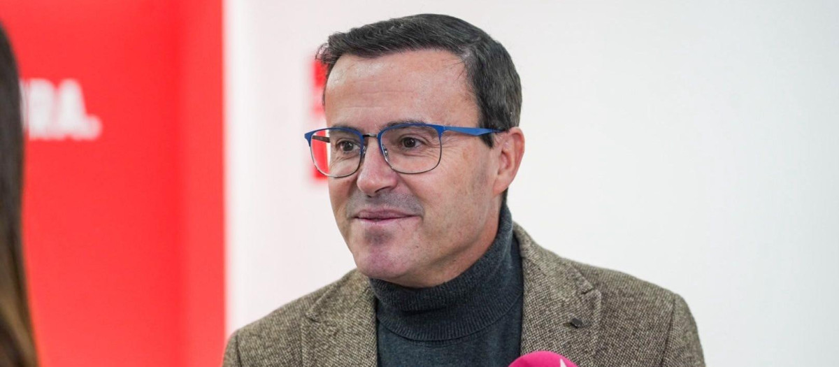 El secretario general del PSOE de Extremadura, Miguel Ángel Gallardo, en una imagen de archivo