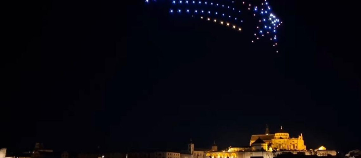Espectáculo de drones del pasado año 2024