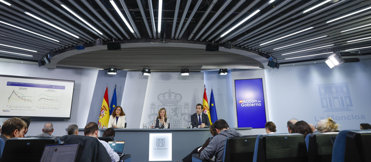 La rueda de prensa de este martes en la Moncloa, donde la portavoz no quiso hablar de la sentencia