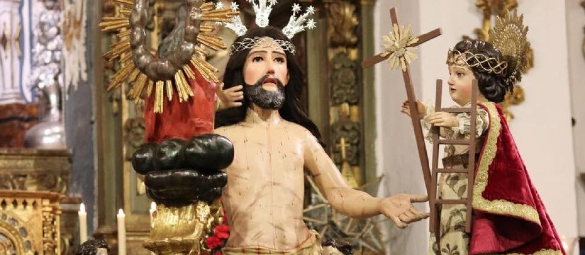 Varón de Dolores tras la restauración del Cristo de las Penas de la Veracruz