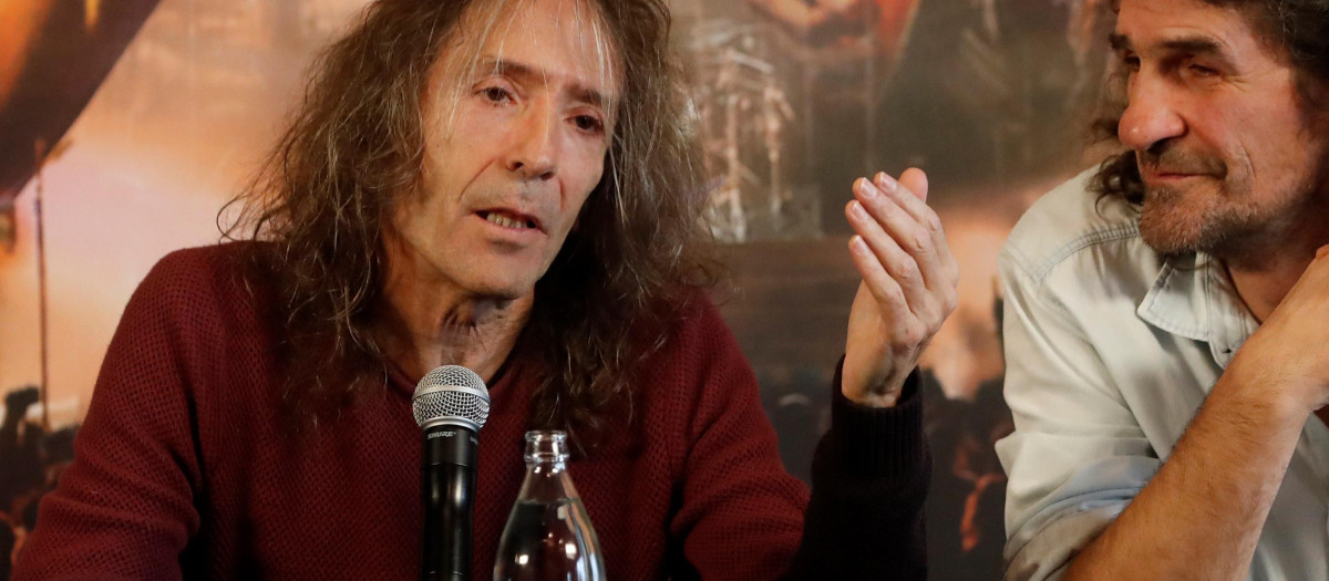 El cantante 'Robe' Iniesta en una rueda de prensa en una imagen de archivo