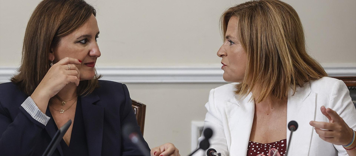 Imagen de archivo de la alcaldesa de Valencia, María José Catalá, y la delegada del Gobierno en la Comunidad, Pilar Bernabé
