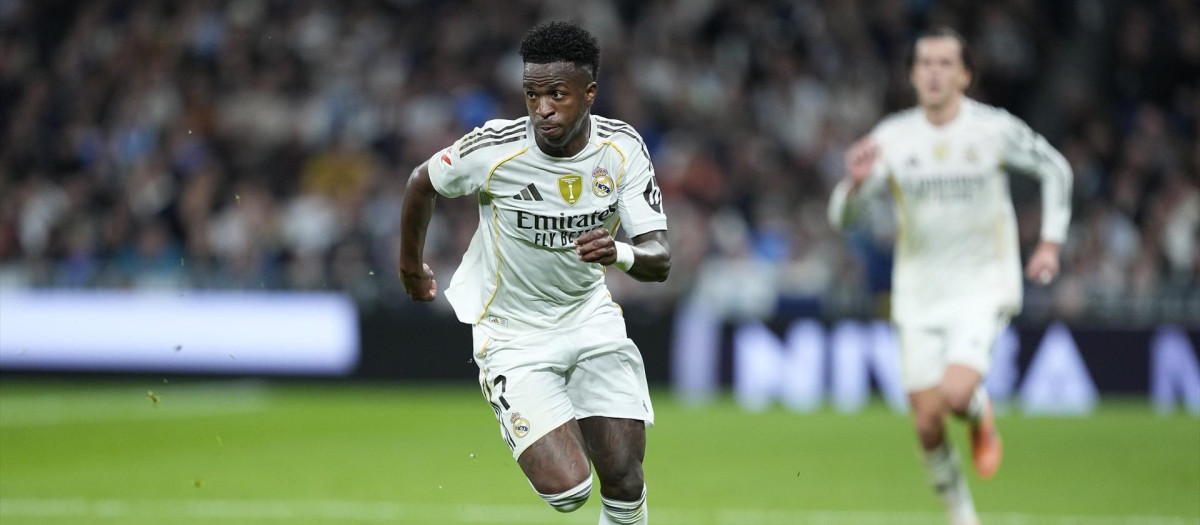 Vinicius Jr. en un partido con el Real Madrid