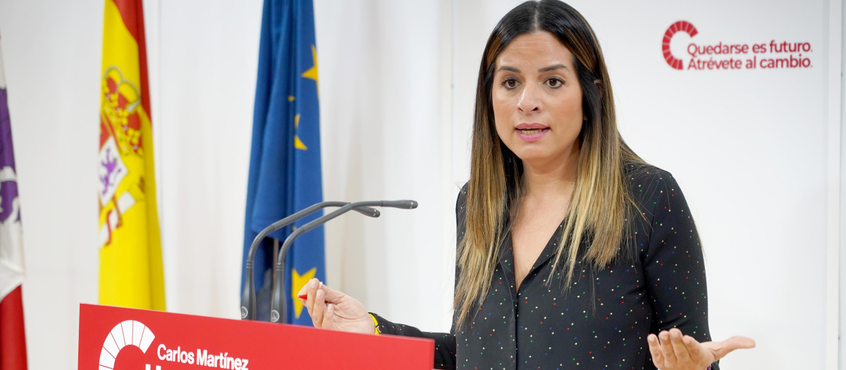 La vicesecretaria general del PSOECyL, Nuria Rubio, el pasado 3 de diciembre
