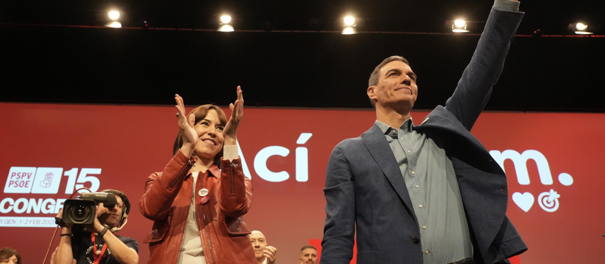 Imagen de archivo de Diana Morant y Pedro Sánchez
