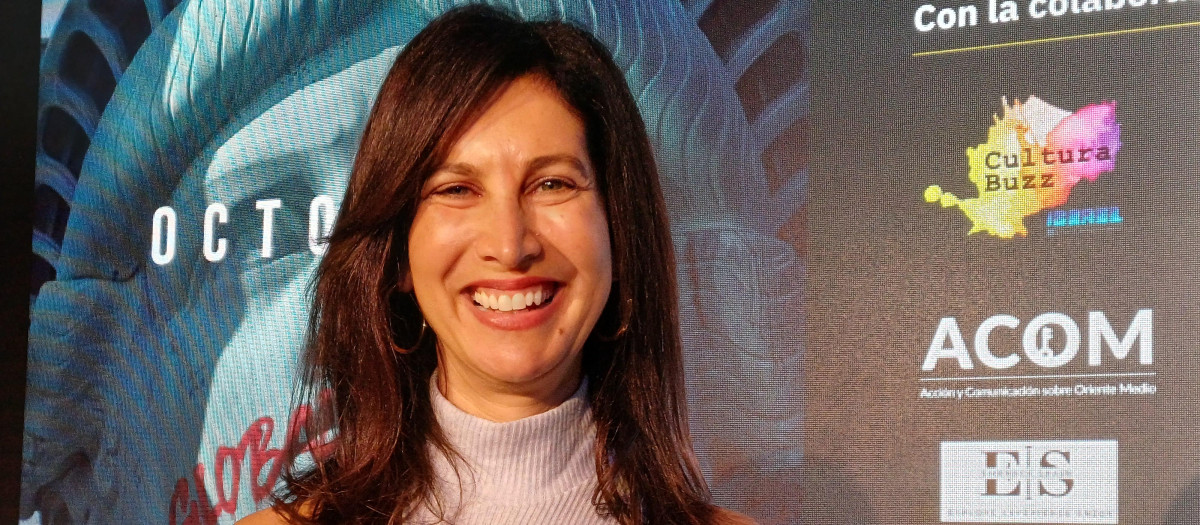 Wendy Sachs, directora del documental October 8 tras presentar la cinta en una premier en Madrid.