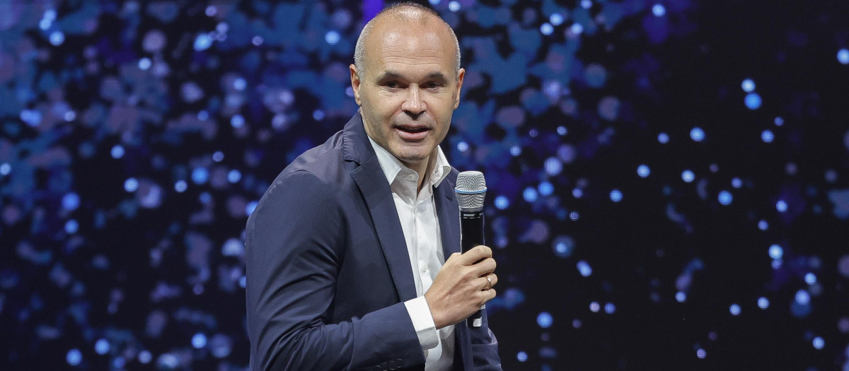 Former football player Andrés Iniesta at the 2025 Princess of Girona Awards in Girona on Wednesday, July 23, 2025.