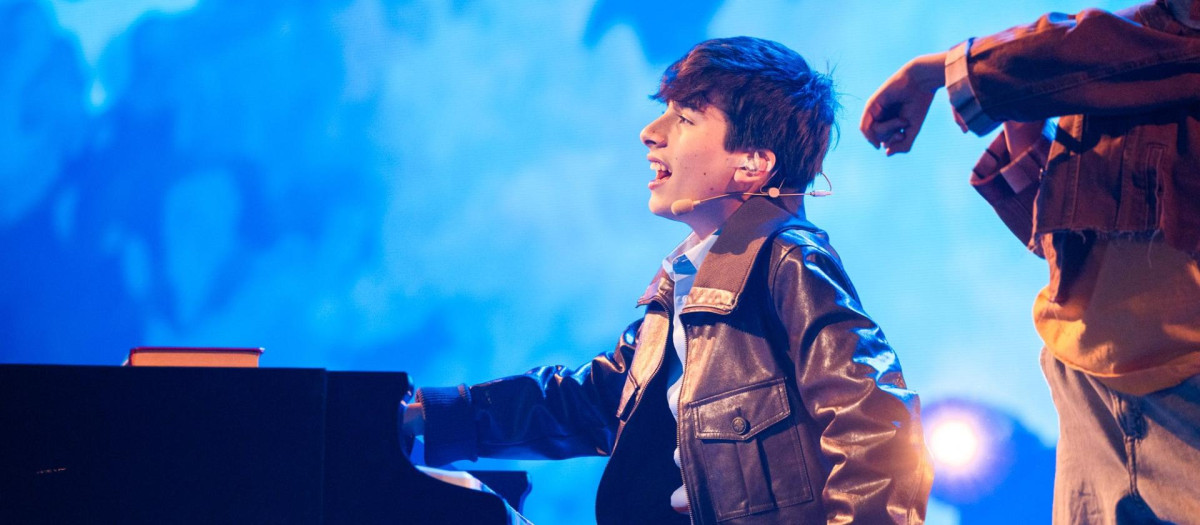 Gonzalo Pinillos representante de Eurovisión Junior 2025, en su segundo ensayo