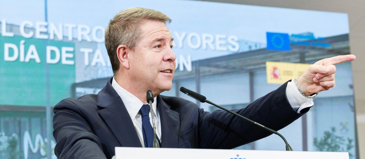 El presidente de Castilla-La Mancha, Emiliano García-Page, en Tarancón.

REMITIDA / HANDOUT por JCCM/DAVID ESTEBAN GONZALEZ
Fotografía remitida a medios de comunicación exclusivamente para ilustrar la noticia a la que hace referencia la imagen, y citando la procedencia de la imagen en la firma
12/12/2025