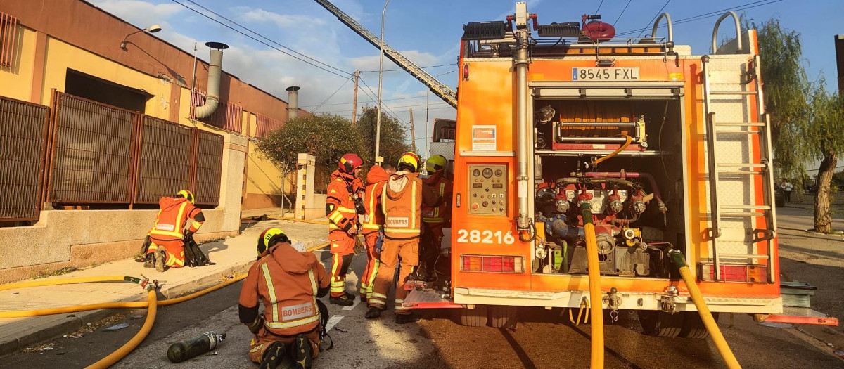 Imagen de bomberos del Consorcio Provincial de Bomberos de Valencia