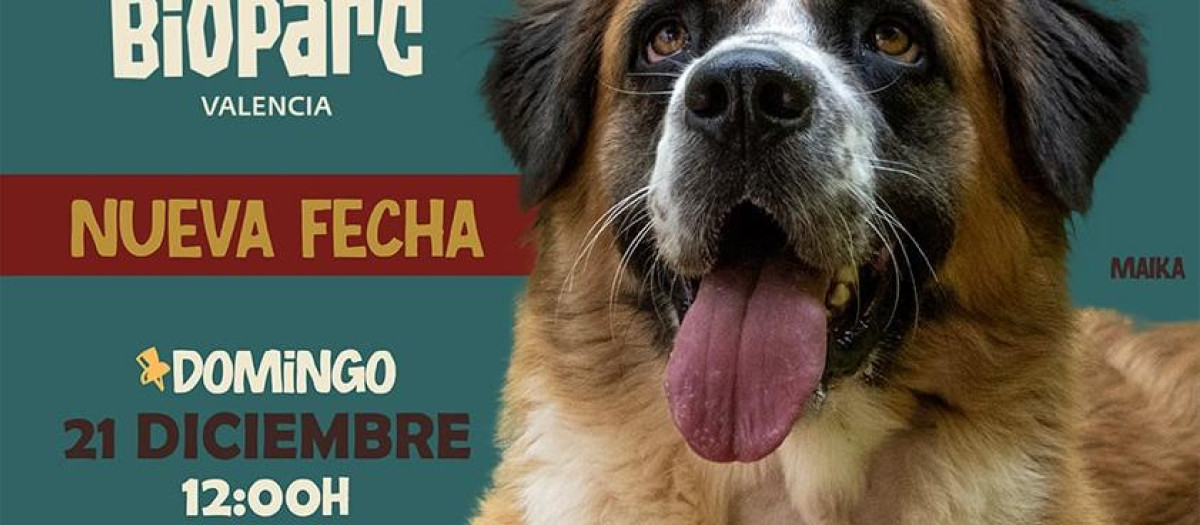 Imagen del cartel con la nueva fecha del Desfile de perros en busca de un hogar