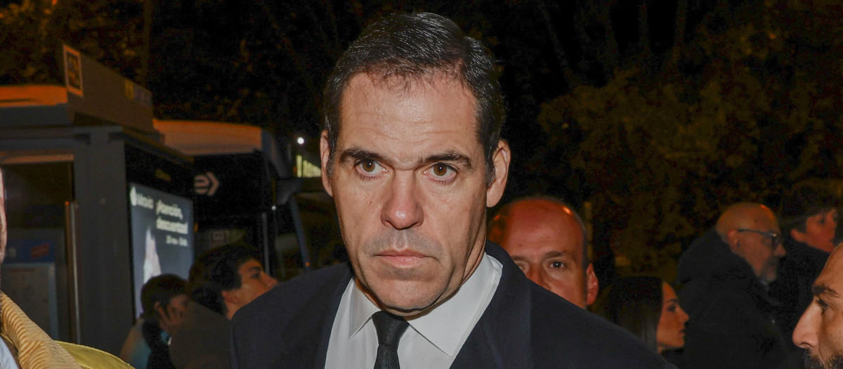 Luis Alfonso de Borbon attending 50 anniversary of Francisco Franco death in Madrid on Thursday, 20 November 2025.
