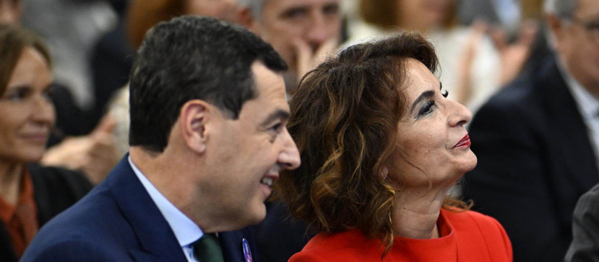 Juanma Moreno y María Jesús Montero, juntos esta semana en Bruselas