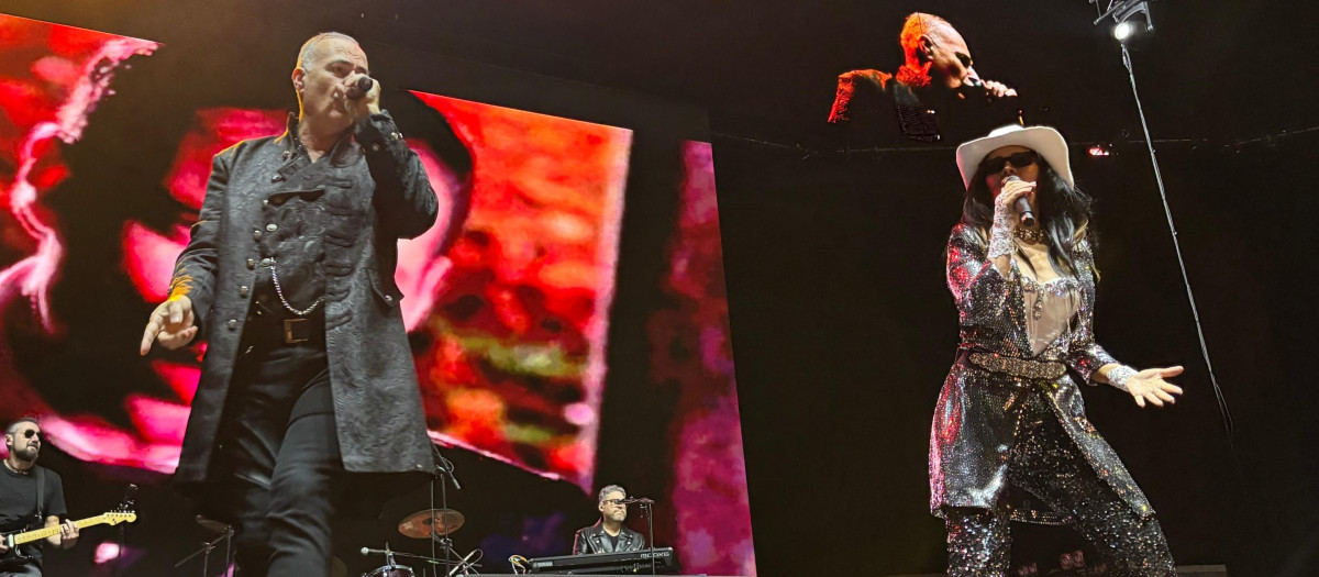 Imagen de la actuación de Amistades Peligrosas en el Roig Arena