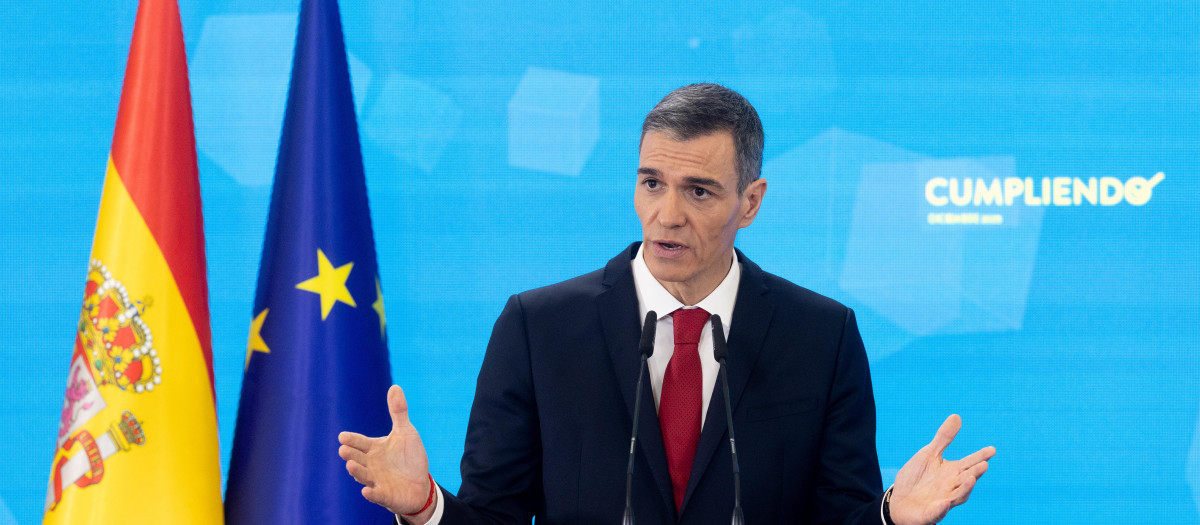 El presidente del Gobierno, Pedro Sánchez