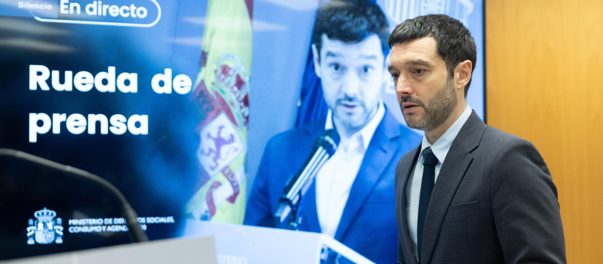 El ministro de Derechos Sociales, Consumo y Agenda 2030, Pablo Bustinduy