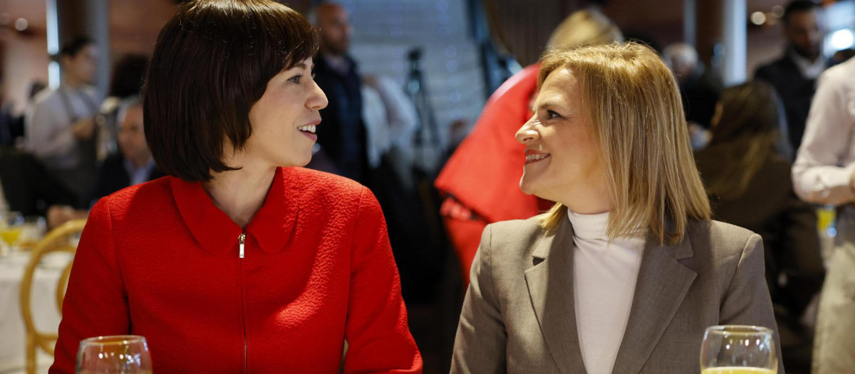 Imagen tomada este jueves de Diana Morant y Pilar Bernabé