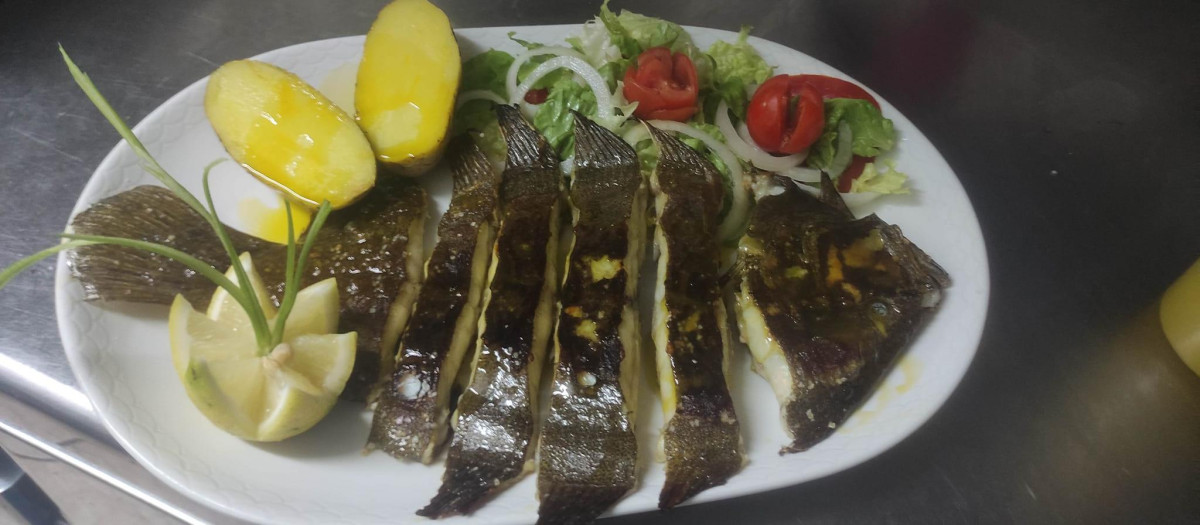 Coruxo a la plancha