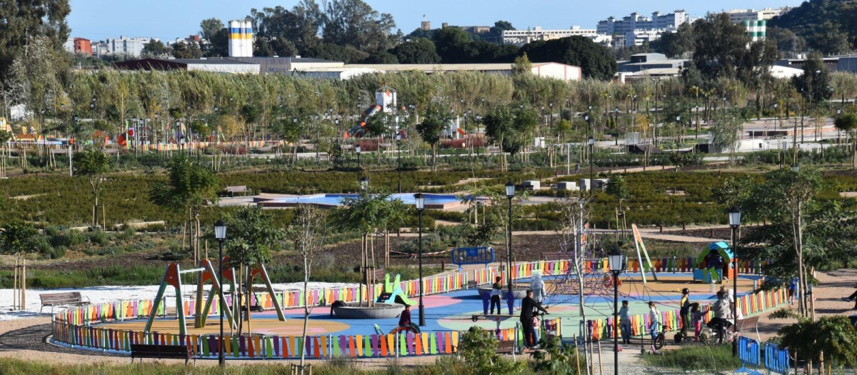Imagen panorámica del parque más grande de Andalucía