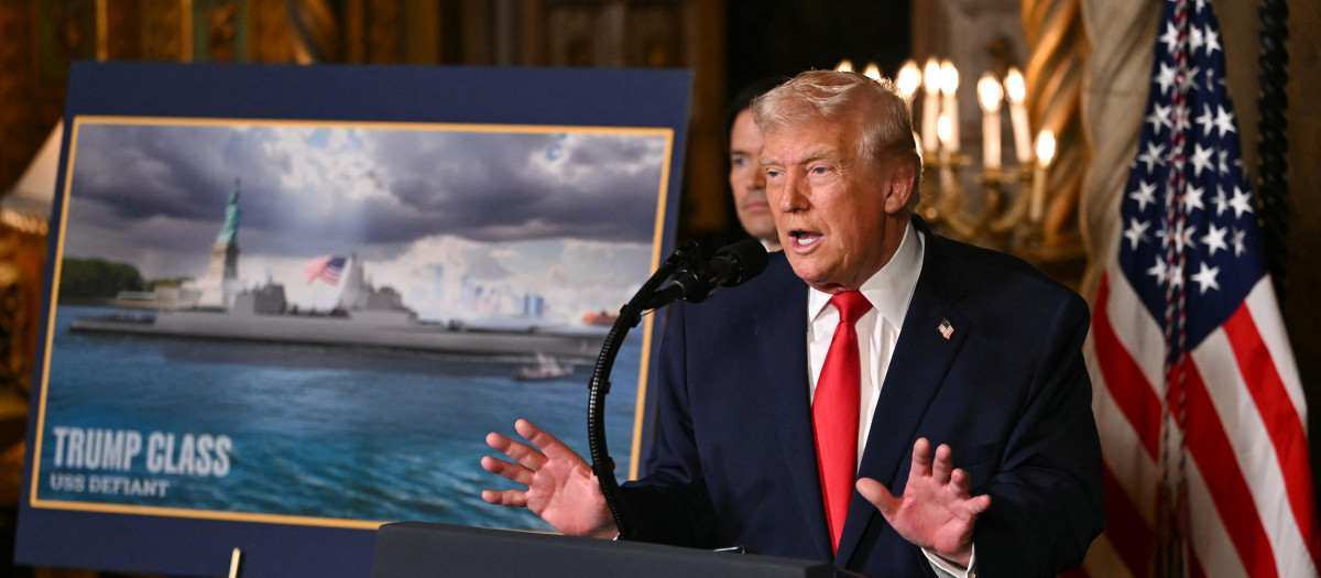 El presidente de Estados Unidos, Donald Trump, en Palm Beach, Florida