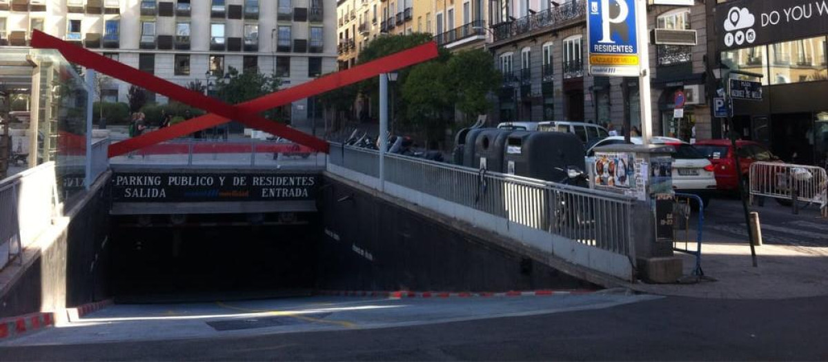 Imagen del aparcamiento donde suceden los hechos