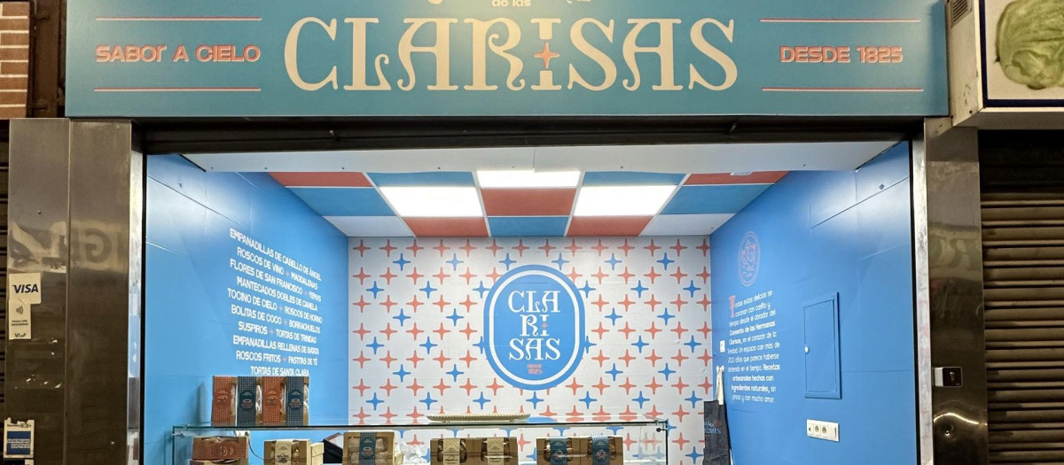 Puesto de las clarisas de Málaga en el mercado de Huelin