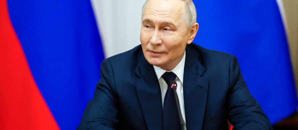 El presidente ruso, Vladimir Putin, durante una reunión de gabinete en Moscú