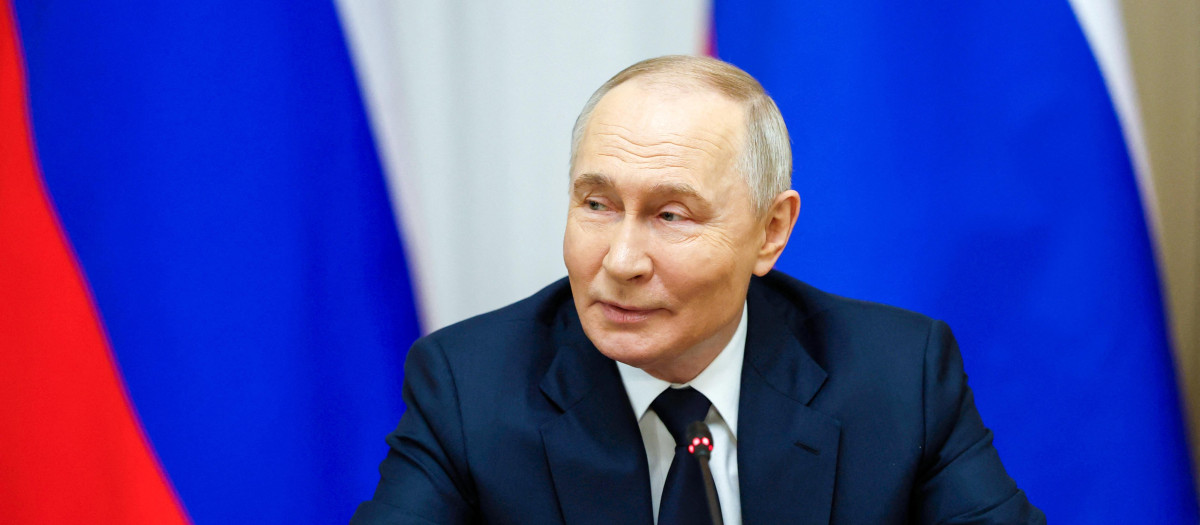 El presidente ruso, Vladimir Putin, durante una reunión de gabinete en Moscú