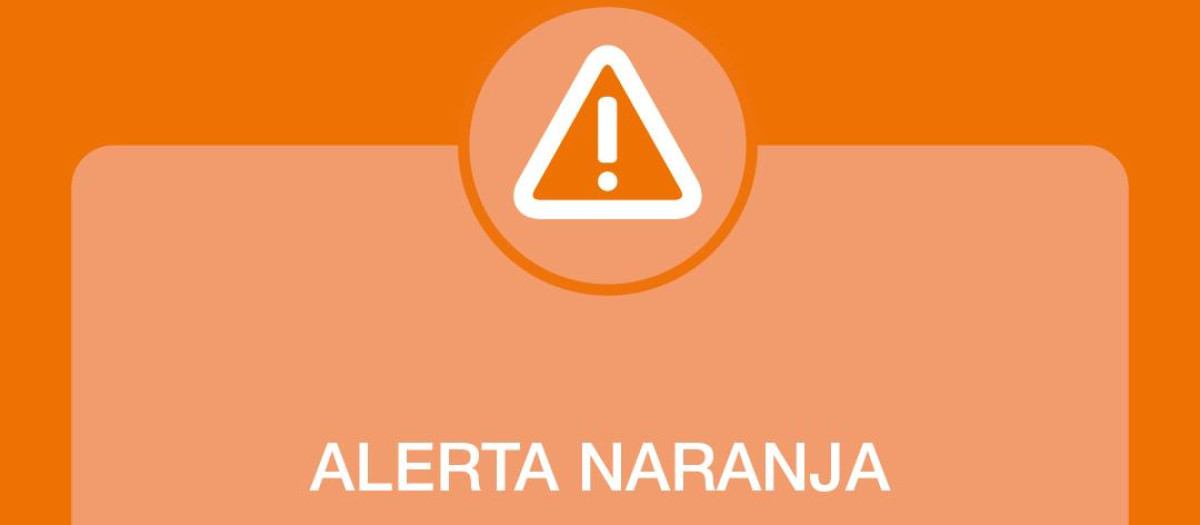 Alerta naranja por lluvias en la ciudad de Valencia.