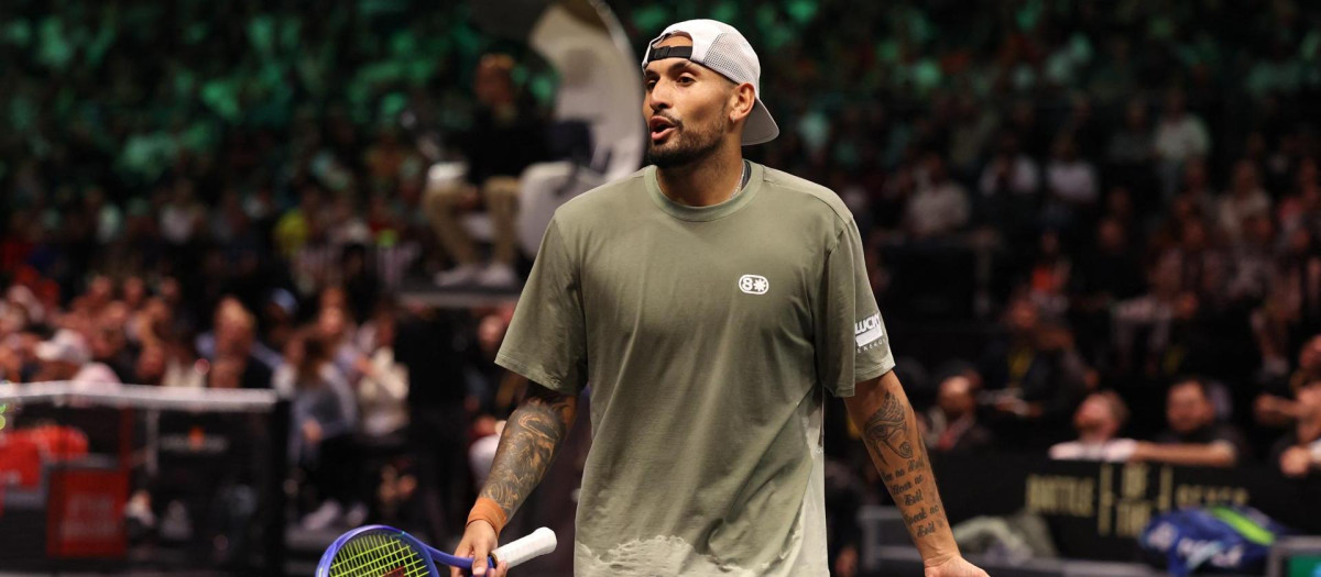 Nick Kyrgios durante un instante del encuentro